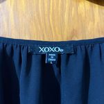 XOXO  Black Blouse with Elegant Detailing Photo 1
