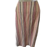 Free People Aubrey Sarong Sz  Small Multi Combo Skirt Swim Cover Striped Cotton Photo 3