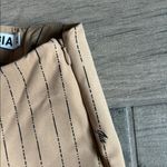 I am gia I.AM.GIA Tan Striped Dress Pants Photo 3