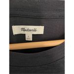 Madewell  Black Ribbed Crew Neck Short Sleeve Top‎ Photo 2