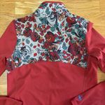 Janji Red Floral Outdoor Running Hiking Camping Half Zip Pullover Jacket XS Photo 3