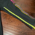Victoria's Secret Victoria’s Secret Sport VSX Capri Leggings Black Neon Pink Yellow and Blue Small Photo 9