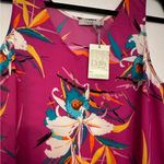 Dalia Collection Dalia V-Neck Floral Tropical Sleeveless Camisole Tank Women’s Size Large Photo 4