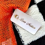 Love Nation NWT  Orange Fishnet Dress Photo 3