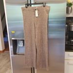 Heartloom 💕💕 Lilah Henley Sweater + Nikita Wide Leg Pant Taupe Ribbed  L NWT Photo 13
