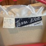 Vanna White Vintage Velour Robe Gold Satin Trim Size Large Monogram V Pocket Photo 3