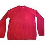 Requirements  Red Mock Neck Sweater Size M pre-loved Women’s Photo 0