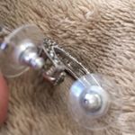 Sterling Silver VTG  Marcasite Hoop Earrings Photo 4