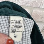 Christopher Blue Madison High Rise Straight Leg Corduroy Jeans in Green Size 16 Photo 10