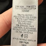 Ella Moss Black faux leather high-rise leggings size small Photo 4