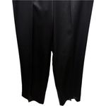 Talbots  Vintage Pure Silk Dress Pants Side Zipper Trousers Lined Solid Black 10 Photo 2