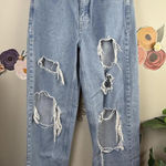 BDG High Rise Baggy Medium Wash Distressed Jean - Size - 27 Photo 0