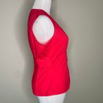 Moda Y2K Fitted Red Pink Shell Top Sz Small Stretch Photo 3