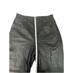 Reformation  x Veda Kennedy Black Leather Wide Leg Pants Size 6 MSRP $498 Photo 6