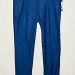 New Direction NWT s Pants 12 Slim Leg High Waist Navy Blue Stretch Career Casual Photo 0