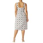 The East Order Tarshie Floral White print Sleeveless Midi Dress Size 3X Photo 1