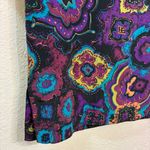 August Silk Silk Blouse Vibrant Paisley Floral Print Short Sleeve Top Retro Y2K Photo 4