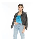 NWT 4SI3NNA Daniela satin teal bodysuit Blue Photo 10