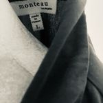 Monteau π« Olive Mini Dress with Lace-Up Detail and silver grommets. Has pockets. Photo 4