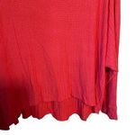 Chaser Women's Red Waffle Knit Hooded Pullover Size Small Photo 2