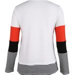 STYLISH COLORBLOCK SPLICING STRIPED TOP Size undefined Photo 2