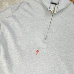 J.Crew University Terry Long Half-Zip Tunic Sweatshirt Heather Grey Cozy Chic Photo 16