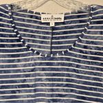 Neon Buddha blue white striped knit top size small Photo 2