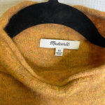 Madewell  |‎ Mockneck Mustard Sweater Alpaca Wool Photo 5