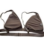 Aerie Sandstone Wireless Triangle Padded Bikini Top Women Size Large | 10-23 Photo 1