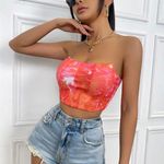 SheIn Tie Dye Corset Top Photo 1