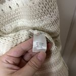 cj banks NWT  Cardigan Open Knit White Tan & Beige Sweater Size 2X Photo 4