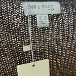 Anthropologie See u soon by Brien Metallic Sweater Size S/M NWT Photo 7