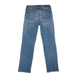 Parker Smith Straight Leg Jeans Raw Hem Women's Size 4 Medium Wash Stretch Photo 1