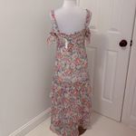 Intermix  Sophia Silk Printed Floral Tiered High Low Dress Photo 5
