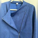 New Balance Rare Isaac Mizrahi Women's Asymmetric Zip Knit Bomber Style Jacket Photo 4