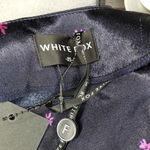 White Fox Boutique NWT White Fox Navy Floral Bottomless Brunch Midi Skirt XS Photo 4