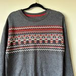 Cuddl Duds NWOT  Small Fray Red Extremely Soft Festive Holiday Sweater Christmas Photo 1