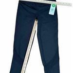 Gaiam Om Mesh Yoga Capri Compression Workout Bottoms Pants Black Size Small New Photo 2