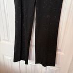 Versailles New York Black Embroidered Floral Dress‎ Pants Size 8 Photo 4