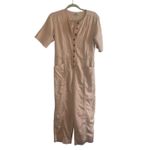 Madewell ✨ Top-Stitched Coverall Blush Sz 00 Jumpsuit✨ Photo 4