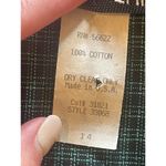 Betsy's Things Vintage Green Plaid Cotton One Piece Gold Button Dress Size 14 Photo 9