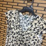 Terra & Sky  Tan Floral Blouse Size 3X Photo 2