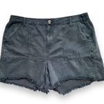 Aerie Linen Blend Utility Cutoff Shorts Photo 0
