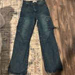 Flying Angel Women’s Dark Wash Cargo Jeans Size 29 Photo 0