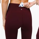 Lululemon  Speed Wunder Under Leggings Size 4 Burgundy Sculpting Full-Length Pant Photo 6
