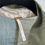 Free People Rainbow Rays Button Down Green oversized longline sheer size XS Photo 9