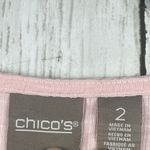 Chico's  Top Women 2 US L Pink Asymmetric Lightweight Casual Blouse Basic Everyday Photo 4