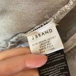 J Brand Slim Denim Distressed Jacket Pale Ash Grey Size XS Photo 7
