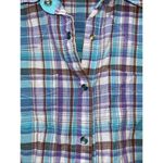 Wrangler  Blues Women Button Up Shirt Small Cowboy‎ Western Pearl Snap Rodeo Photo 1