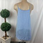 POL  Blue Sleeveless Fringe Tunic Tank Top M Photo 1